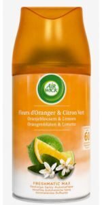 AIR WICK Freshmatic gaisa atsvaidzinātājs - rezerve ar apelsīnu ziedu un laima aromātu 250ml