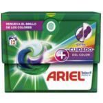 ARIEL 3in1 Color Extra Fiber veļas mazgāšanas kapsulas 12gab