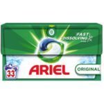 ARIEL Morning Dew 3in1 veļas mazgāšanas kapsulas 33gab