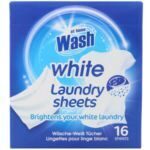 At Home Wash White balinošās salvetes veļai 16gab.