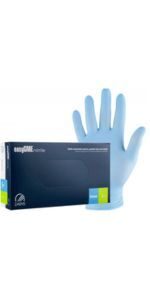 EASYCARE Nitrile cimdi bez pūdera, zili, L, 100gab