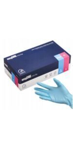 EASYCARE Nitrile cimdi bez pūdera, zili, S, 100gab
