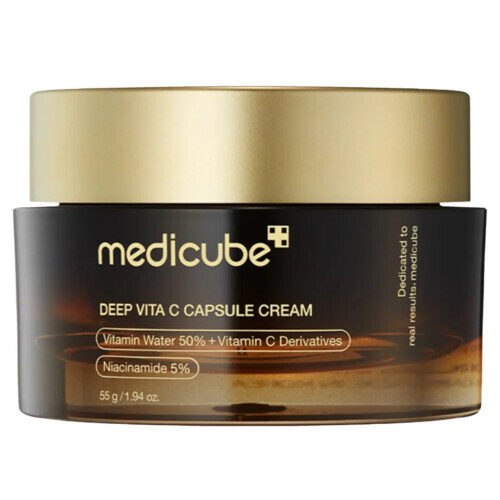 MEDICUBE Deep Vita Capsule krēms sejas ādai ar C vitamīnu un niacinamīdu 55g