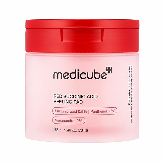 Medicube – Red Succinic Acid Peeling Pad, 70 pads / 155g